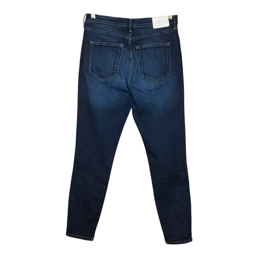 EVERLANE Dark Blue Cotton Blend Stretchy The High Rise Skinny Jean Size 29 - Picture 3 of 13